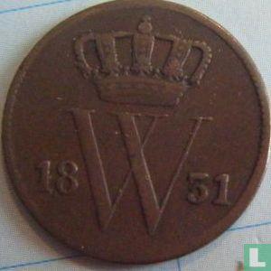 Nederland 1 cent 1831, Postzegels en Munten, Munten | Nederland, Losse munt, 1 cent, Verzenden
