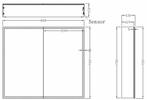 Wiesbaden Quatro spiegelkast +verlichting 80x70x13, Huis en Inrichting, Woonaccessoires | Spiegels, Ophalen of Verzenden, Nieuw