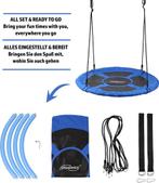 Nestschommel - Buitenspeelgoed - Schommel - 100 cm - Blauw -, Verzenden, Zo goed als nieuw