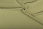 Polyester stof licht khaki - 50m effen stof op rol, Nieuw, Verzenden