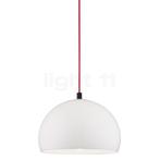 Helestra Doro Hanglamp, wit/kabel rood - ø¸40 cm, Huis en Inrichting, Lampen | Hanglampen, Verzenden, Nieuw