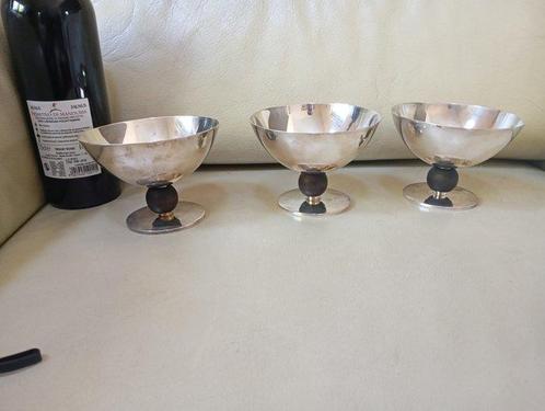 Jean E. Puiforcat - Jean Puiforcat - Bekerglas (3) - .925, Antiek en Kunst, Antiek | Goud en Zilver