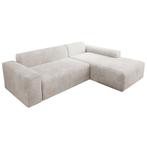 Gestoffeerde Hoekbank Vals Rechts - 250 x 183 x 71 cm - Beig, Huis en Inrichting, Verzenden, Nieuw