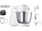 Bosch -  Mum5 Keukenmachine Keukenmachine - Grijs/wit, Witgoed en Apparatuur, Keukenmixers, 3 tot 4 liter, Verzenden, Nieuw, 3 snelheden of meer