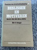 Beslissen en motiveren, Boeken, Gelezen, Verzenden, Juridisch en Recht, Nederland