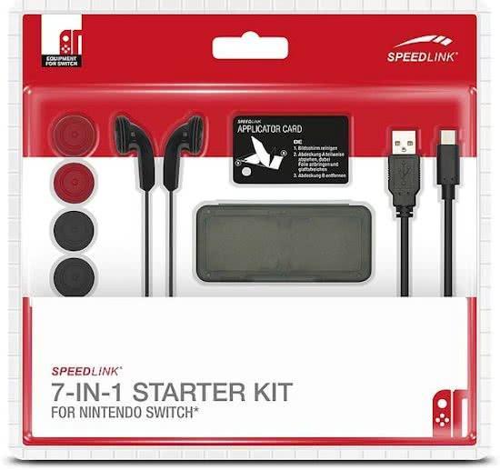 Speedlink 7-IN-1 Starter Kit - Zwart - Switch (Nintendo, Spelcomputers en Games, Games | Nintendo Switch, Nieuw, Ophalen of Verzenden