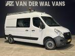 Opel Movano 2.3 Turbo 146pk L2H2 Dubbele cabine Euro6 Airco, Stof, Gebruikt, Wit, Dealer onderhouden