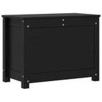 VidaXL opbergbox, zwart grenen, 60 x 32 x 45,5 cm, Diversen, Ophalen, Nieuw