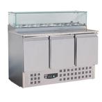 Combisteel Pizzawerkbank 444L Met 3 Deuren (1/1 GN) | Boven, Ophalen of Verzenden, Nieuw