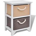 vidaXL Nachtkastje hout, Huis en Inrichting, Minder dan 45 cm, Verzenden, Nieuw, Minder dan 55 cm