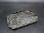 Decoratief ornament - Bronzen lotusblad kikker snijwerk
