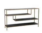 Side Table ‘Ylaya’ Zwart/Goud | Light &amp; Living | 140x35x80 c, Huis en Inrichting, Ophalen, Nieuw