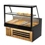 GGM Gastro | Broodvitrine TORONTO - 1500mm - Zwarte voorkant, Verzenden, Nieuw in verpakking