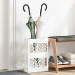 vidaXL Paraplu Standaard met opslag Wit 28 x 12 x 41 cm, Huis en Inrichting, Woonaccessoires | Paraplubakken, Verzenden, Nieuw