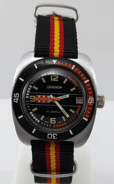 Squadron - Vintage Diver - Zonder Minimumprijs - Heren -, Sieraden, Tassen en Uiterlijk, Horloges | Heren