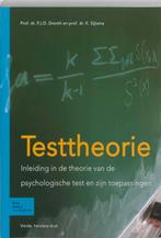 Testtheorie 9789031347476 P.J.D. Drenth, Boeken, Verzenden, Gelezen, P.J.D. Drenth