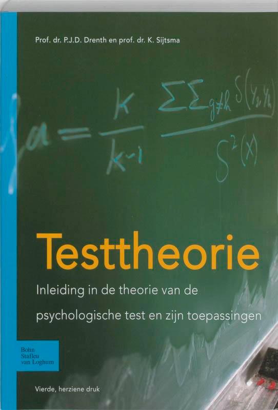 Testtheorie 9789031347476 P.J.D. Drenth, Boeken, Psychologie, Gelezen, Verzenden
