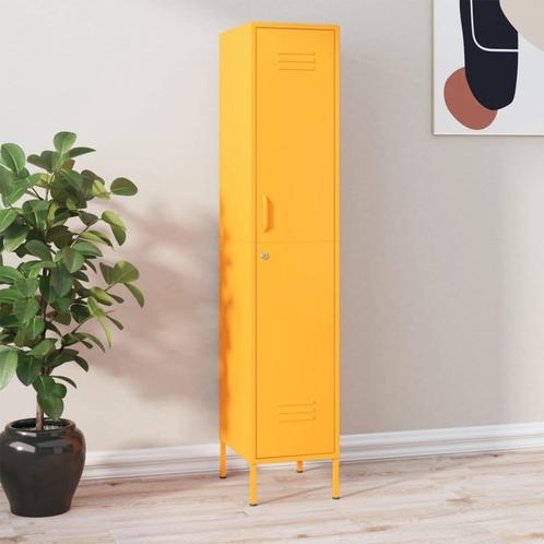 Mosterdgele Lockerkast - Tweedekansje - 35% eraf!, Huis en Inrichting, Kasten | Lockerkasten, Nieuw, Ophalen of Verzenden