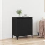 vidaXL Dressoir Zwart Eiken 60 x 35 x 70 cm Bewerkt hout, Huis en Inrichting, Kasten | Dressoirs, Verzenden, Nieuw, Overige houtsoorten