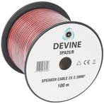 Devine SPA25/R speakerkabel, 2x 2.5 mm², 100 meter, Verzenden, Nieuw