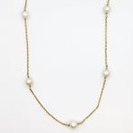 Halsketting - 18 karaat Geel goud Parel, Sieraden, Tassen en Uiterlijk, Kettingen, Nieuw