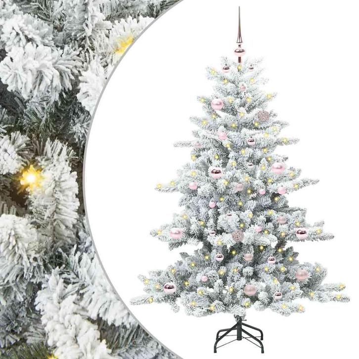 vidaXL Kunstmatige Inklapbare Kerstboom met 150 LED Wit 150, Diversen, Kerst, Nieuw, Verzenden