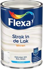 Flexa - Strak in de Lak Binnenlak Zijdeglans - Gebroken wit, Ophalen of Verzenden, Nieuw