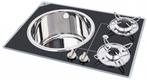 Navy Load Kookplaat 2-Pits met Spoelbak Links 600x420, Caravans en Kamperen, Nieuw
