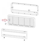 Dometic L200 Luchtafvoerrooster Bodem Grijs, Caravans en Kamperen, Nieuw
