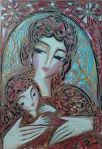 Hrasarkos (1975) - Vierge à lenfant, Antiek en Kunst, Kunst | Schilderijen | Klassiek