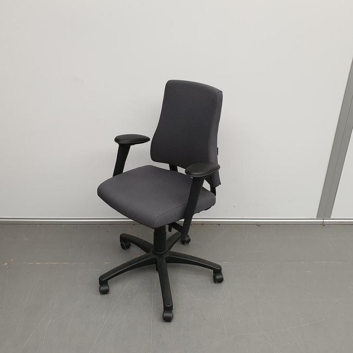 BMA Axia bureaustoel met hoge rugleuning - grijze stof, Huis en Inrichting, Bureaustoelen, Ophalen of Verzenden