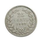 Nederland. Mixed lot of 1903 & 1904 with 2 1/2 coper & 25, Postzegels en Munten, Munten | Nederland