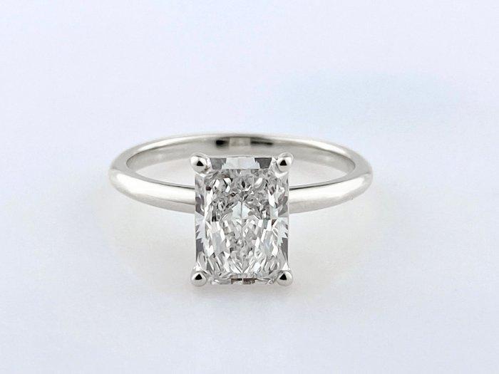 Ring - 14 karaat Witgoud - 2.01ct. tw. Diamant (Lab-grown), Sieraden, Tassen en Uiterlijk, Ringen