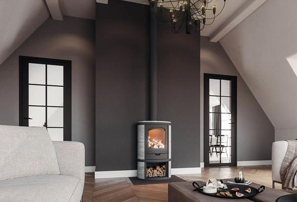 Nu brandend te zien, Huis en Inrichting, Kachels, Houtkachel, Vrijstaand, Nieuw, Hout