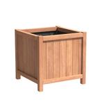 Hardhouten plantenbak Valencia 80x80x80cm - Met bodem, Vierkant, Nieuw, 60 tot 100 cm, 60 cm of meer