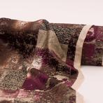 BA137 - Zeldzaam Italiaans fluweel Patchwork - brons en