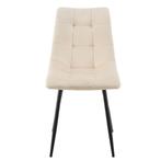 Stalen Eetkamerstoelen Blanca - Set van 2 - Beige - Fluweel, Verzenden, Nieuw