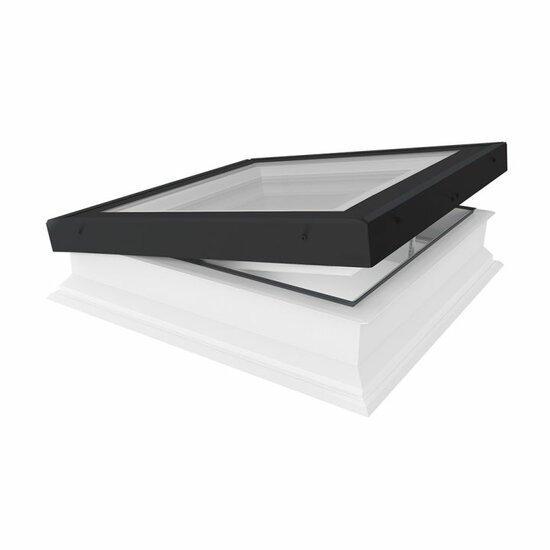 Fakro lichtkoepel vlak glas handbediend DMG 80x80 cm, Doe-het-zelf en Verbouw, Glas en Ramen, Nieuw, 80 tot 120 cm, Dubbelglas
