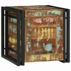 vidaXL Opslagdoos Bruin en zwart 40 x 40 x 40 cm Massief, Huis en Inrichting, Woonaccessoires | Kisten, Verzenden, Nieuw
