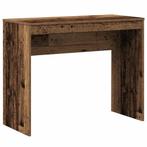 vidaXL Bureau 90x40x72 cm bewerkt hout oud houtkleurig, Verzenden, Nieuw