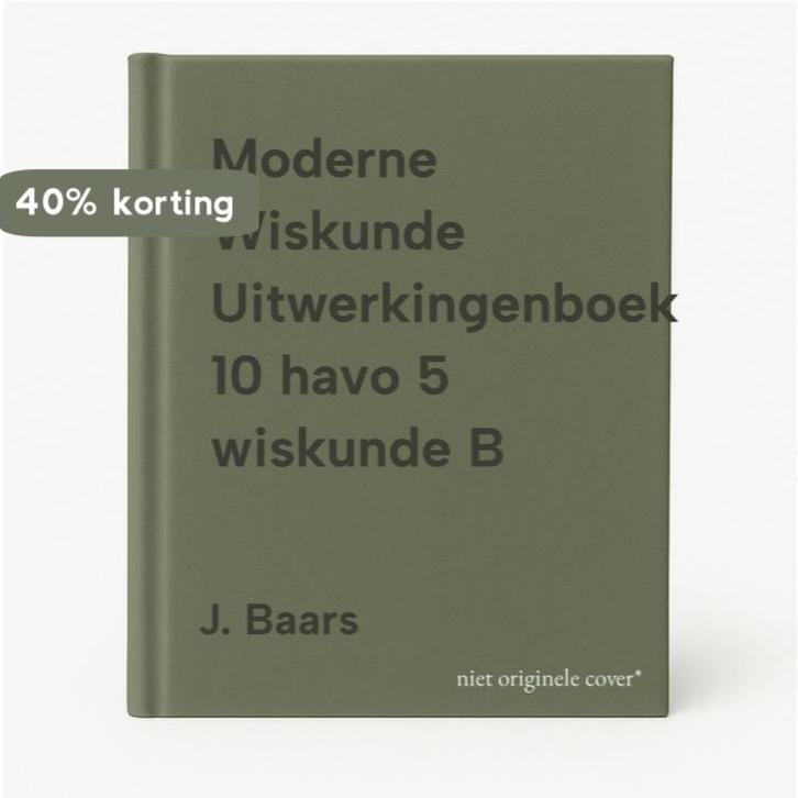 Moderne Wiskunde Uitwerkingenboek 10 havo 5 wiskunde B, Boeken, Wetenschap, Gelezen, Verzenden