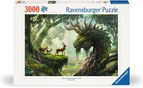 De Bosdraak Ontwaakt Puzzel (3000 stukjes) | Ravensburger -, Hobby en Vrije tijd, Denksport en Puzzels, Nieuw, Verzenden