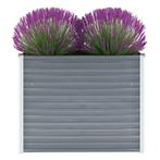 vidaXL Plantenbak verhoogd 100x40x77 cm gegalvaniseerd staal, Tuin en Terras, Bloembakken en Plantenbakken, 100 cm of meer, Verzenden