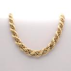 Exclusief; Zware gouden gedraaide collier | 43,5 cm, Sieraden, Tassen en Uiterlijk, Kettingen, Ophalen of Verzenden, Gebruikt
