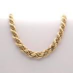 Exclusief; Zware gouden gedraaide collier | 43,5 cm, Sieraden, Tassen en Uiterlijk, Kettingen, Goud, Gebruikt, Ophalen of Verzenden