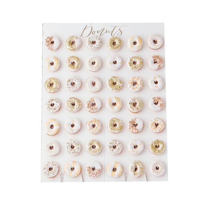 Tafeldecoratie Donut Standaard 84cm, Hobby en Vrije tijd, Feestartikelen, Nieuw, Verzenden