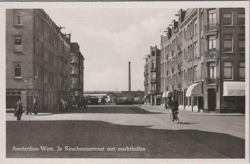 AMSTERDAM-WEST - 2e Keucheniusstraat met Markthallen, Verzamelen, Ansichtkaarten | Nederland, Verzenden