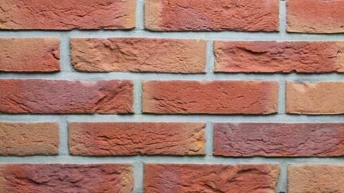art 6935 warmrood genuanceerd waalformaat gevelstenen, Doe-het-zelf en Verbouw, Metselstenen, Bakstenen, Nieuw