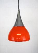 Limburg Glashütte - Plafondlamp - Rood glas en chrome top -