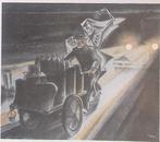 Bakfietsen op de rijweg (lijst optie, Lithos), Antiek en Kunst, Verzenden